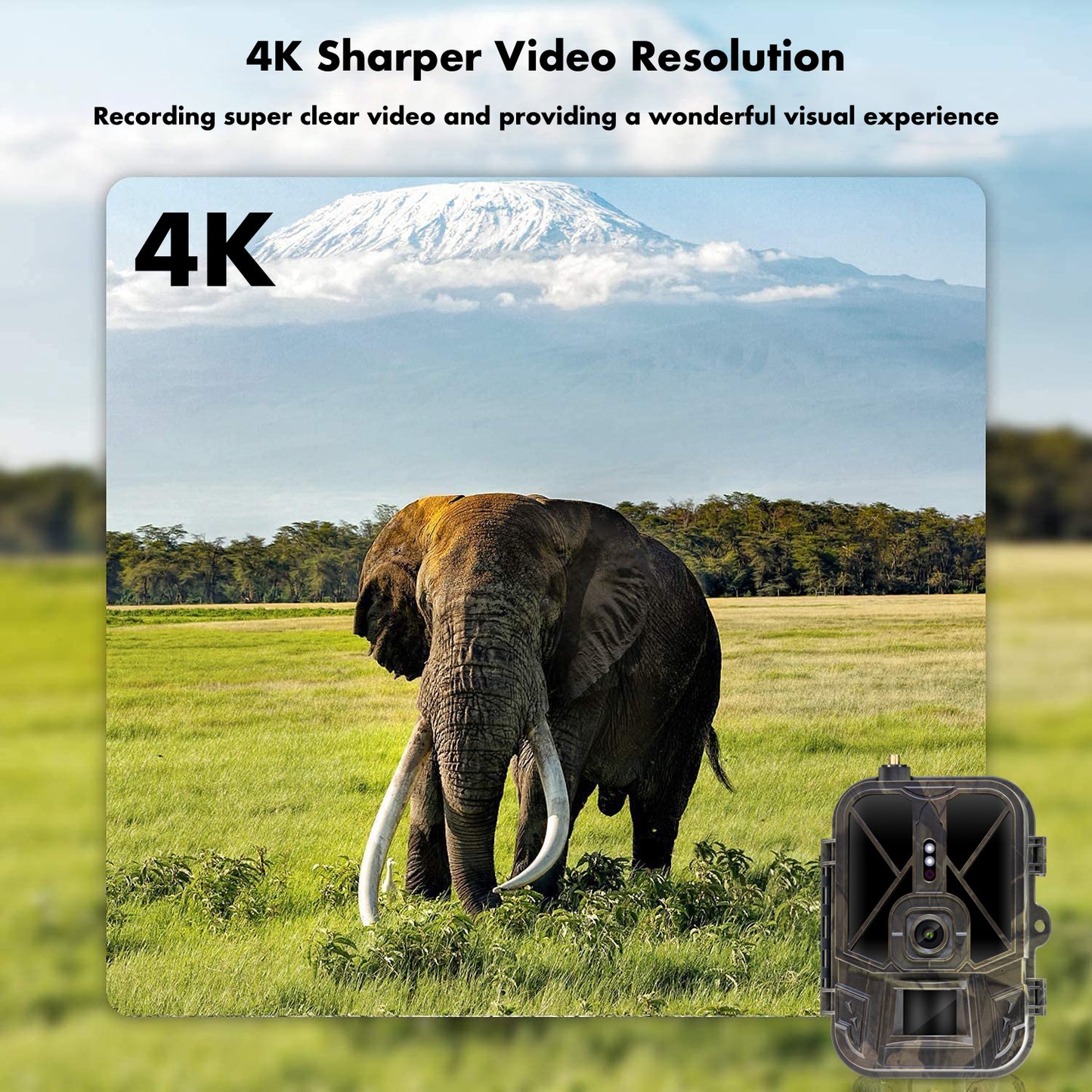 4G smart wildlife camera with mobile app