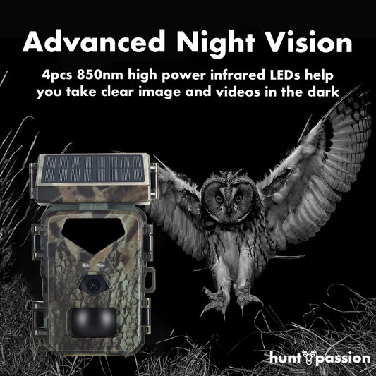 Smart wildlife camera with solar recharge